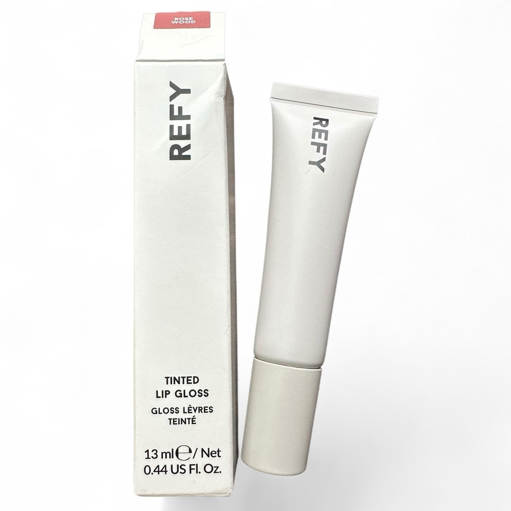 REFY Tinted Lip Gloss - Full Size 0.44 oz - ROSEWOOD - NEW BNIB